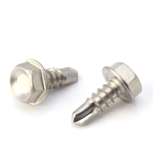 Miniatura 15 de THE CIMPLE CO Tornillo de cabeza hexagonal autorroscante/perforación, tamaño #14, 1 pulgada de longitud, acero inoxidable 410 con cabezal
