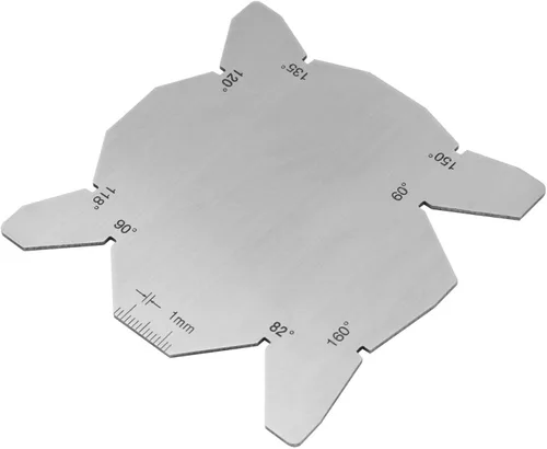 Miniatura 7 de KUIDAMOS - Juego de 3 medidores de ángulo de broca para taladro, herramientas de medición de ángulo S/S, herramientas de medición de mano de acero