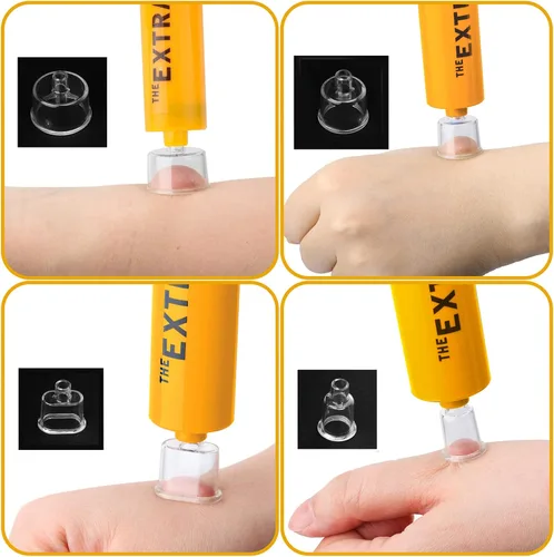 Miniatura 5 de Kit de mordida de serpiente, kit de picadura de abeja, suministros de primeros auxilios de emergencia, bomba de succión para extractor de veneno