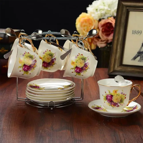 Miniatura 6 de YY YEARCHY Soporte para Tazas de Café, Soporte para Tazas de Espresso Estante Secador de Tazas Soporte Escurridor de Tazas Árbol Metálico para Tazas