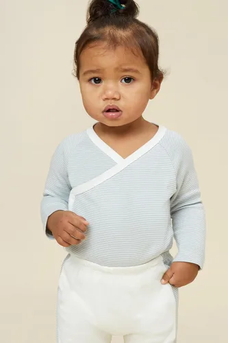 Miniatura 3 de MORI Body tipo kimono de manga larga para bebé para niños y niñas, transpirable, unisex, suave, con botones sin níquel