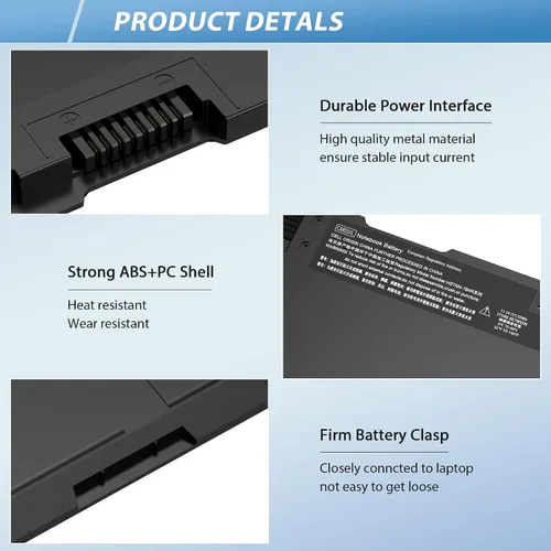 Miniatura 4 de CM03 CM03XL Reemplazo de batería para HP EliteBook 840 845 850 855 740 745 750 755 G1 G2 Series Notebook ZBook 14 15u G2 CO06 CO06XL Batería