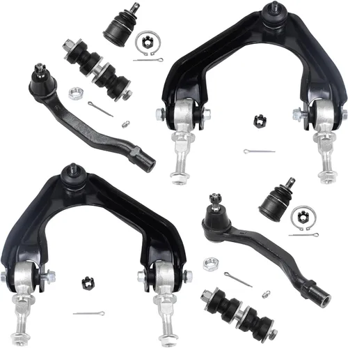 Miniatura 154 de Detroit Axle - Kit de brazos de control de extremo delantero de 8 piezas para Dodge Dakota 00-04, Durango 00-03, 4 brazos de control superior e