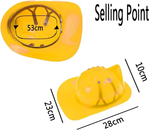 Miniatura 7 de 1 unids casco de jefe de bomberos amarillo gorra para niños y niñas fantasía simulación
