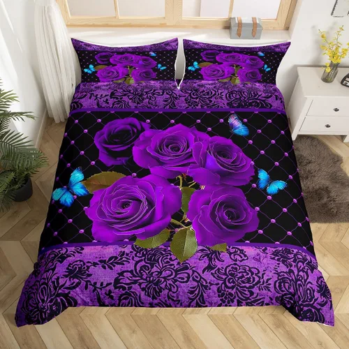Miniatura 41 de Juego de funda de edredón de elefante bohemio para niños, tamaño individual, juego de ropa de cama de mandala bohemio de 2 piezas para decoración