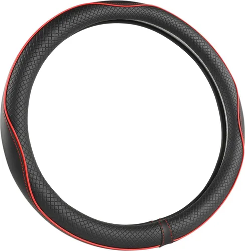 Miniatura 9 de West Llama Funda de cuero de microfibra para volante de automóvil para Honda Accord Civic CR-V HR-V Pilot Fit Passport Odyssey, estilo deportivo