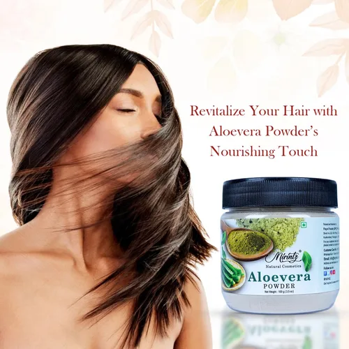 Miniatura 2 de Polvo de aloe vera para el cuidado del cabello y la piel (3.53 onzas) de aloe vera puro polvo indio para el crecimiento del cabello Polvo facial