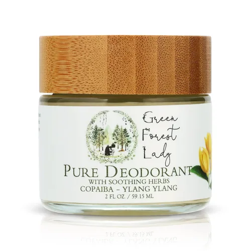 Miniatura 4 de Desodorante puro y orgánico para mujeres y hombres, desodorante sin aluminio, sin parabenos, vegano, manzanilla romana, salvia clara, ylang ylang