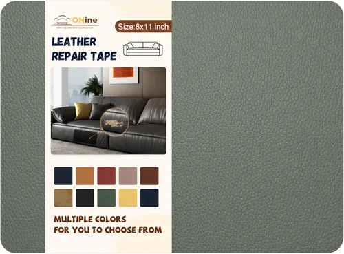 ONine Parche de Reparación de Cuero, Parche Autoadhesivo para Sofá, Cuero Rugoso Disponible en Multicolor 8X11 Pulgadas, Despegar y Pegar para Grano