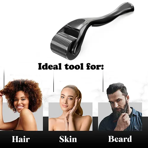 Miniatura 4 de Derma Roller 540 - Microagujas de titanio para el cuidado de la cara, cuero cabelludo, cabello y barba, estuche de almacenamiento incluido, diseño