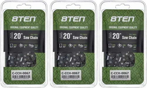 Miniatura 139 de 8TEN Cadena de motosierra semi cincel de 6 pulgadas .050 1/4 42 DL para Worx WG320 Black & Decker LLP120 (paquete de 3)