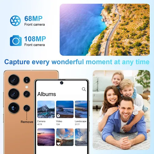 Miniatura 3 de Fadnou I25 Ultra - Teléfono celular desbloqueado, bolígrafo integrado, batería para teléfono inteligente de 7000 mAh, pantalla HD de 6.99 pulgadas