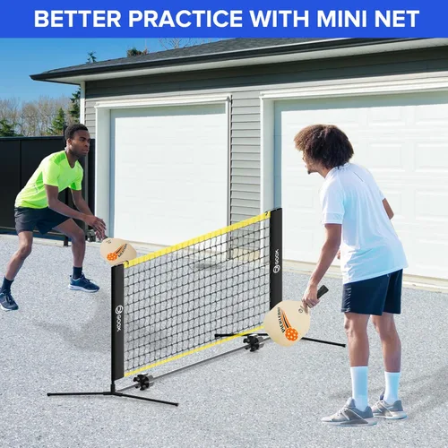 Miniatura 7 de GOOX 6FT Small Mini Pickleball Net Set - Quick Setup Indoor/Outdoor Portable Practice Net