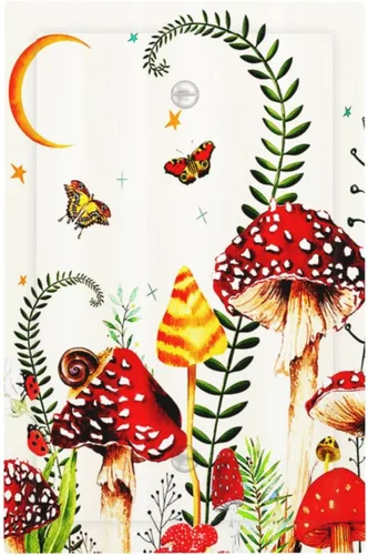 Miniatura 85 de Placa de cubierta de tomacorriente con diseño de mariposa, placas decorativas de pared, 1 gang, cubiertas de enchufes eléctricos, placa frontal Arte