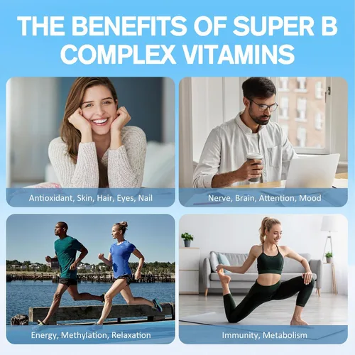 Miniatura 4 de 15 en 1 complejo de vitamina B liposomal Pro sin azúcar, gotas de complejo B con niacinamida B1, B2, B3, colina, biotina B5, B6, B7, inositol