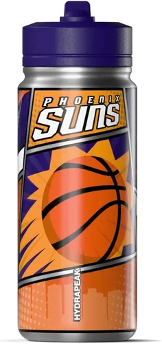 Miniatura 20 de Hydrapeak Milwaukee Bucks - Botella de agua de acero inoxidable con licencia oficial de la NBA de 20 onzas con tapa con pajilla, botella deportiva