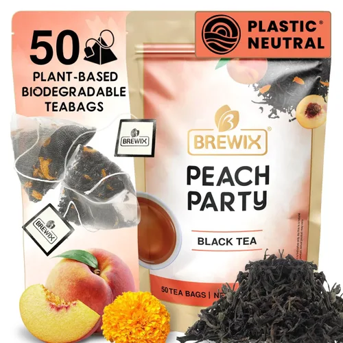 Miniatura 54 de BREWIX, Bedtime Blossom - Té suelto de hierbas (más de 50 tazas) sin cafeína y totalmente natural Mezcla relajante floral nocturna Rooibos