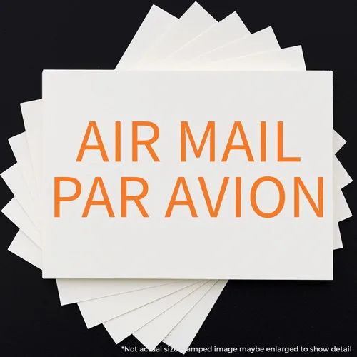 Miniatura 7 de Sello de avión para correo aéreo preentintado, sello esencial de correo para empleados de correo, tinta roja vibrante, diseño delgado, tamaño 1/2 x