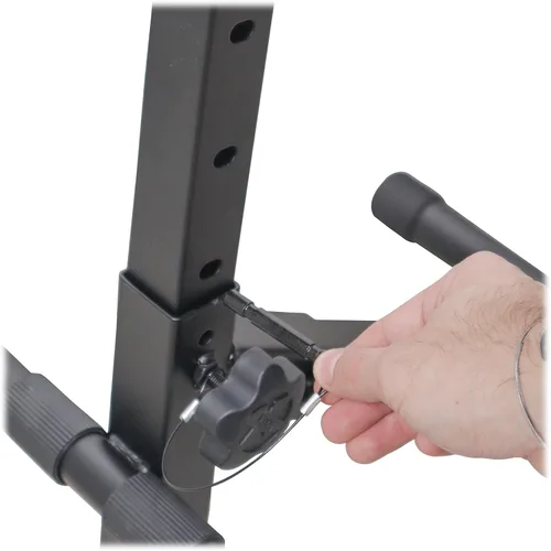 Miniatura 7 de Prox X-GIGCHAIRMK2 - Silla de trono portátil plegable para operador AV para DJ, altura ajustable, con cojín acolchado de terciopelo de 13 pulgadas