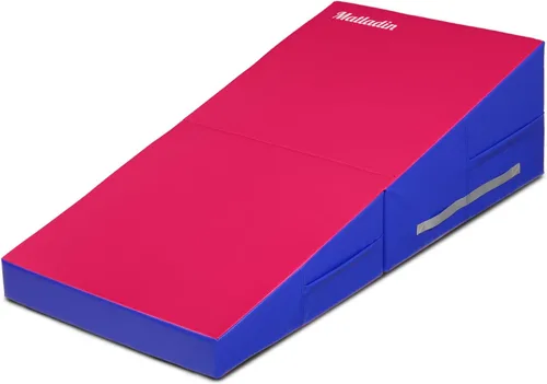 Miniatura 10 de Matladin Colchoneta de Volteretas de 48"x24"x14" - Colchoneta Plegable de Gimnasia Cuña de Queso para Niños, Niñas Entrenamiento en Casa