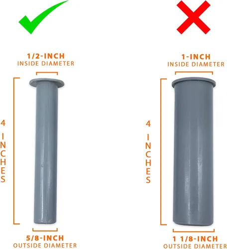 Miniatura 5 de Juego de 5 fundas y tapas grises para valla de seguridad de piscina, fabricado originalmente por Life Saver Pool Fence DIY – Diámetro de base de 5/8