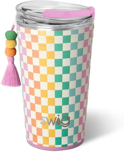 Miniatura 74 de Swig Life - Vaso aislante de 22 onzas, vaso de viaje para café con tapa, taza de café para viaje compatible con portavasos, de acero inoxidable