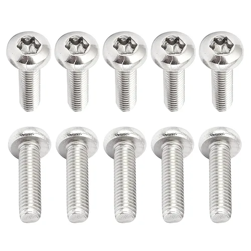 Miniatura 36 de DTGN Tornillos Torx de cabeza plana M1.0.236x0.118 in (DXL), paquete de 20, buenos para maquinaria, sujetadores de seguridad Torx de acero