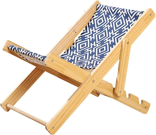Miniatura 6 de Semme Cat Hammock Bed with Unique Design Breathable Wooden Raised Pet Bed for Indoor Cats and Small Pets (Canvas Style)