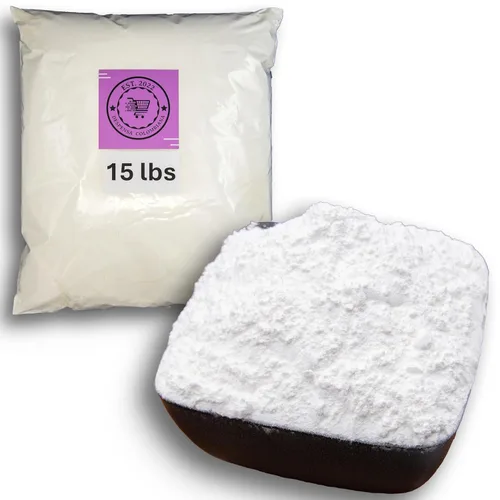 15 libras de polvo de almidón de maíz puro para cocinar a granel, incluye una bolsa 100% pura de almidón de maíz en polvo a granel por Despensa
