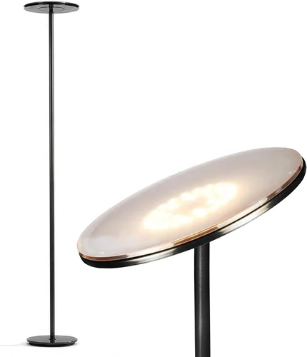 Miniatura 15 de Brightech Lámpara de pie Sky LED, lámpara de pie Torchiere súper brillante para decoración de sala de estar y oficina - lámpara de pie regulable