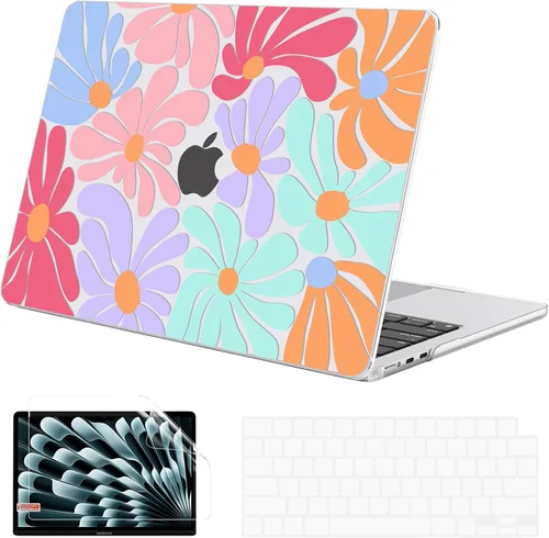 Miniatura 17 de G JGOO Funda protectora de plástico mate compatible con MacBook Air de 15 pulgadas M4 A3241 M3 A3114 M2 A2941, M4, A3241, M2, A2941, versión 2025