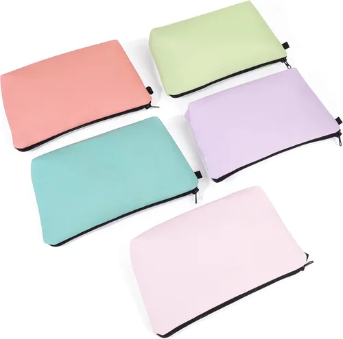 Miniatura 5 de MAGEFY 5 piezas Bolsa de maquillaje grande Estuche de maquillaje pequeño Bolso de maquillaje para bolso Bolso cosmético de viaje para mujer