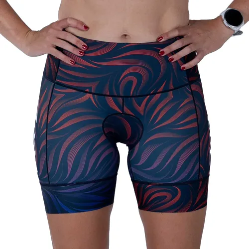Zoot LTD - Pantalones cortos de triatlón de 6 pulgadas, pantalones cortos acolchados para ciclos de resistencia para natación, ciclismo, correr, con