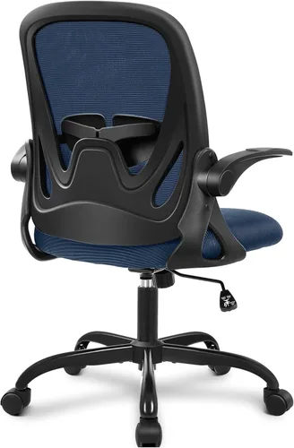 Miniatura 19 de Primy Silla de Oficina Ergonómica Silla de Escritorio con Soporte Lumbar y Altura Ajustables, Silla de Escritorio de Malla Transpirable Giratoria