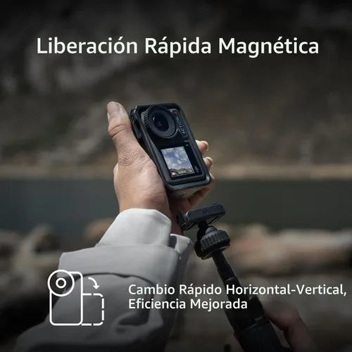 Miniatura 3 de DJI Osmo Action 4 Adventure Combo, cámara de acción impermeable 4K/120fps con sensor de 1/1.3 pulgadas, rendimiento de color de 10 bits y D-Log M