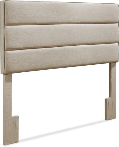 Miniatura 17 de Serta Palisades - Cabecero acolchado tapizado, marco de altura ajustable, diseño moderno copetudo, tela suave con textura de lino, tamaño Queen, Azul