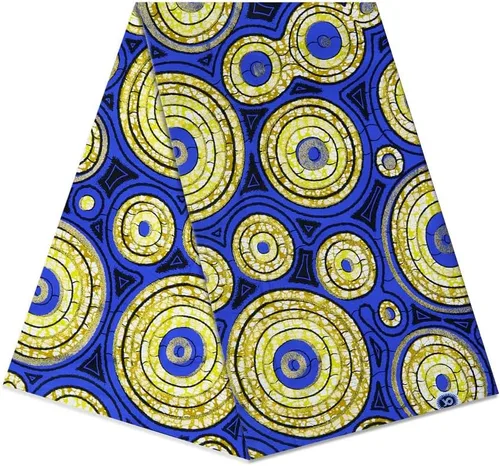 Miniatura 12 de Patrón africano de cera Ankara imprime tela 6 yardas 100% algodón cera paño para vestido de fiesta y telas de tapicería DIY LB041
