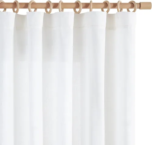 Miniatura 99 de JINCHAN Cortinas de lino de 108 pulgadas de largo, juego de 2 paneles, cortinas de ventana para sala de estar y dormitorio, cortinas