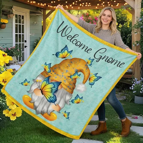 Miniatura 5 de Manta de gnomo de mariposa para mujer, bonitos regalos de gnomos para mujeres/niñas/mamá, manta mullida de franela suave de otoño para sofá, cama
