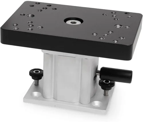 Cannon - Soporte de pedestal con base giratoria de aluminio para descensores y arrastre de barcos