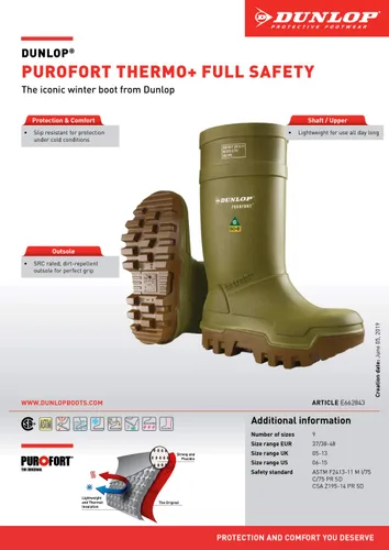 Miniatura 3 de Dunlop Protective Footwear - Botas blancas de PVC