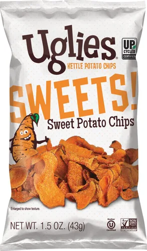 Miniatura 13 de UGLIES Patatas fritas cocidas en hervidor de agua, aperitivos sin gluten, patatas fritas Kosher, aperitivos sin OMG para niños u oficina, bolsas