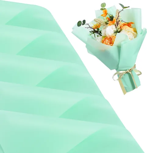 Miniatura 26 de BEISHIDA 100 PCS Papel de Envolver Floral Rosa - Papel de Envolver Flores Mate Impermeable para Ramo, Suministros de Floristería, Manualidades DIY
