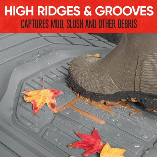 Miniatura 8 de Motor Trend 943-GR FlexTough Defender - Tapetes de piso para coche de próxima generación con contorno profundo y resistentes para coche, SUV, camión