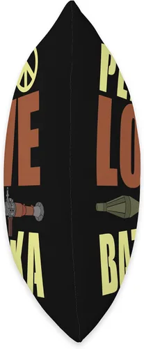 Miniatura 2 de Bazooka Missile Rocket Launcher Bazooka Peace Love - Almohada de 16 x 16 pulgadas, multicolor