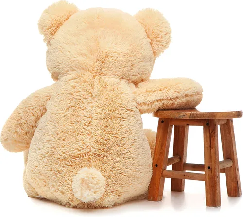 Miniatura 4 de Toys Studio - Adorable oso de peluche gigante, de 36 pulgadas, color gris, felpa suave, para novias y niñas Beige