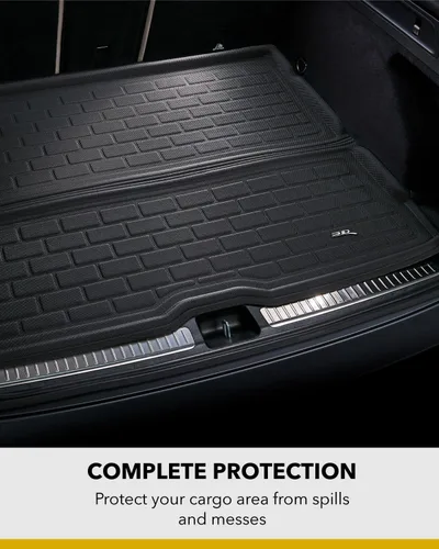 Miniatura 3 de 3D MAXpider Alfombrilla de carga plegable trasera para todo tipo de clima para Hyundai Palisade 2020-2023 ajuste personalizado detrás de la tercera