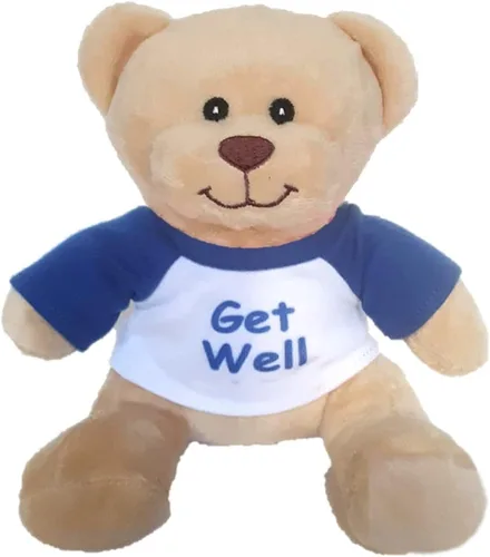 Hug-a-BooBoo Get Well - Oso de peluche pequeño - Oso de peluche súper lindo de 6 pulgadas con camiseta de mensaje de Get Well - Ideal para regalo,