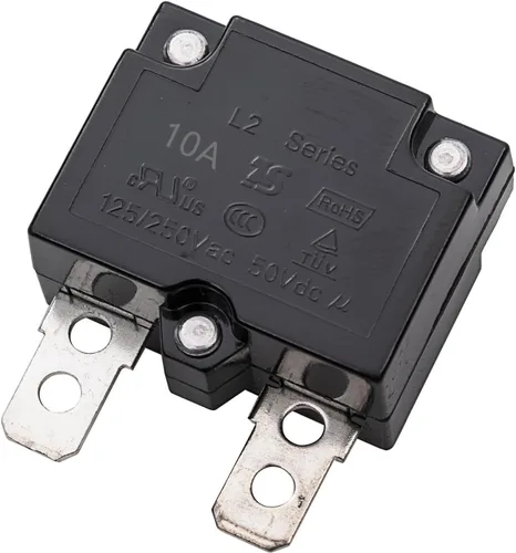 Miniatura 2 de weelye 2 unids 10A 125/250Vac 50Vdc relé de reinicio automático interruptor térmico disyuntor protector de sobrecarga de corriente para niños montar