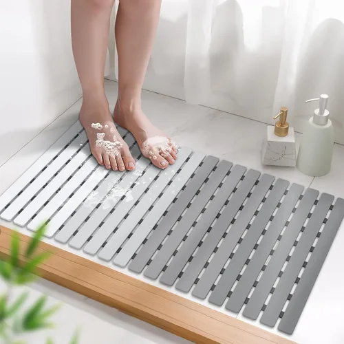 Miniatura 20 de MBOSS Tapete de ducha antideslizante para bañera, tapete de baño para ducha, tapete de baño para ducha, tapete de ducha antideslizante con orificio